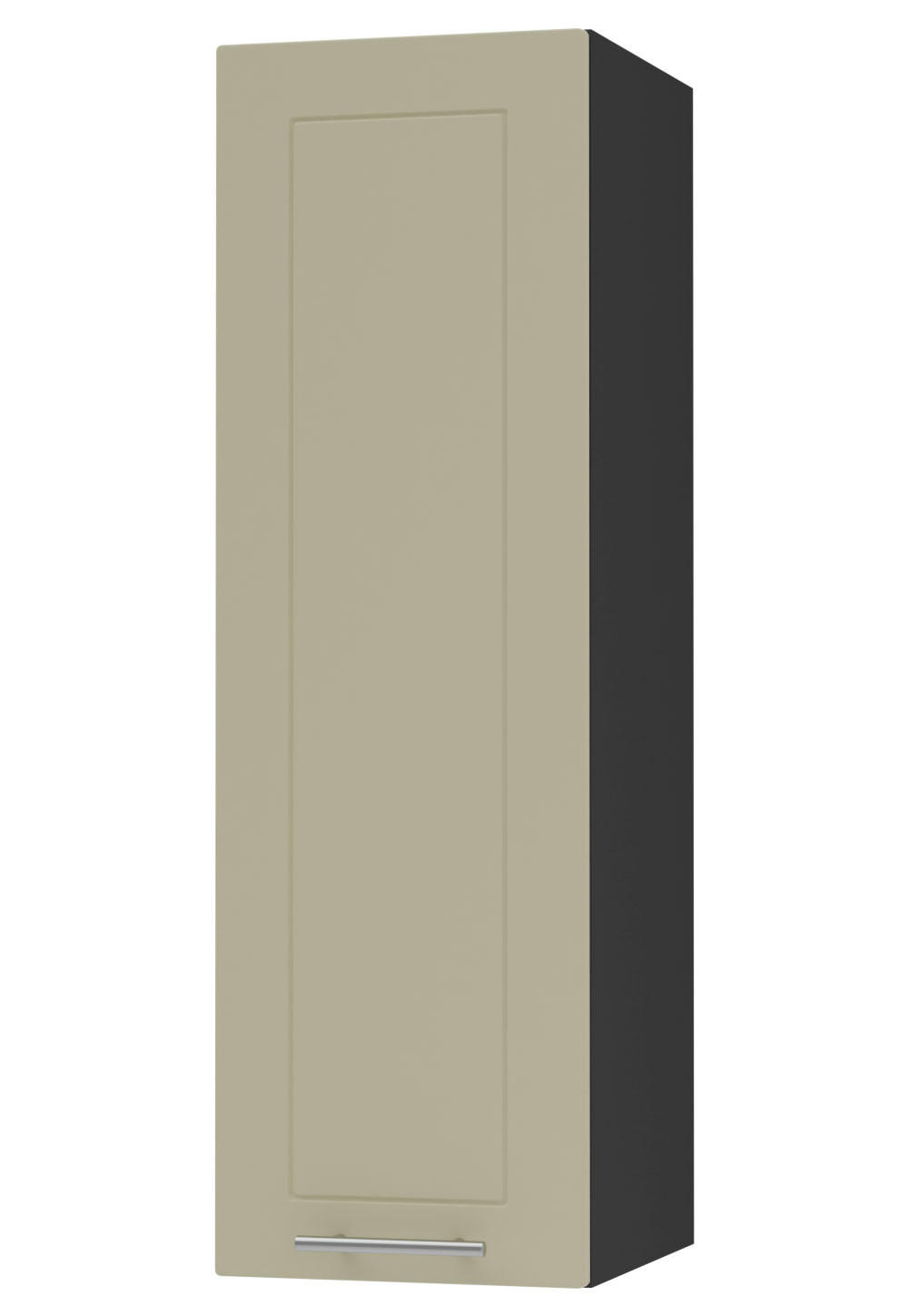 Feldmann-Wohnen Küchenhängeschrank Creme, Schwarz 20x96x32.5 cm