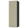 KÜCHENHÄNGESCHRANK Kvantum W4/20 Weiß Matt / Schwarz Matt 20 / 32,5 / 96cm - Creme/Schwarz, Holz/Holzwerkstoff (20/96/32.5cm) - Feldmann-Wohnen
