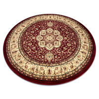 TEPPICH Royal 150 cm - Rot, Textil (150/150cm) - rugsX