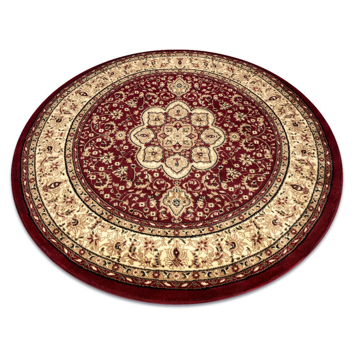 TEPPICH Royal 150 cm - Rot, Textil (150/150cm) - rugsX