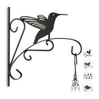 BLUMENHAKEN - Schwarz, Metall (27.5/30/2cm) - Relaxdays