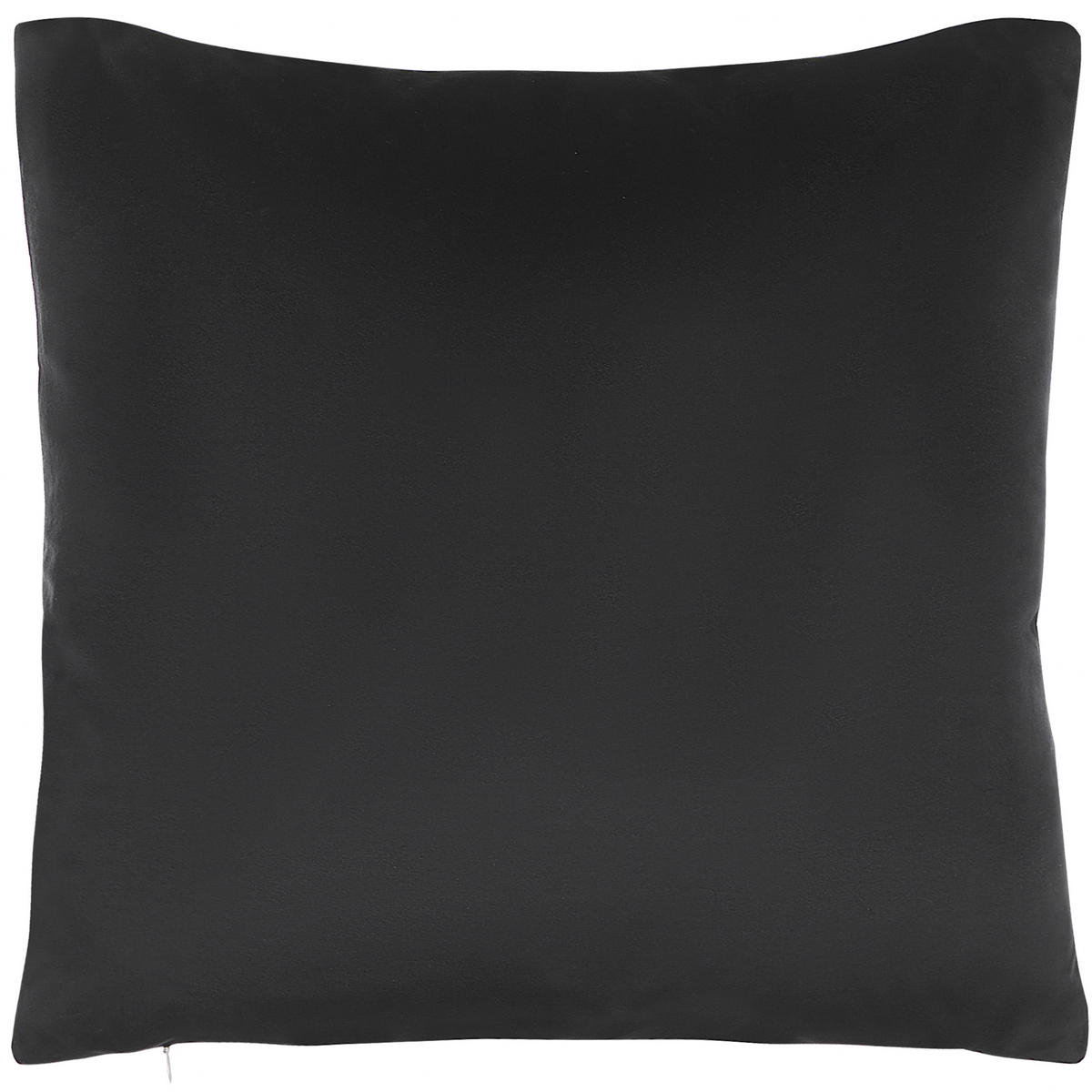 DEKOKISSEN 2er-Set Schwarz 45/45 cm Cupid - Schwarz, Textil (45/45cm) - Beliani