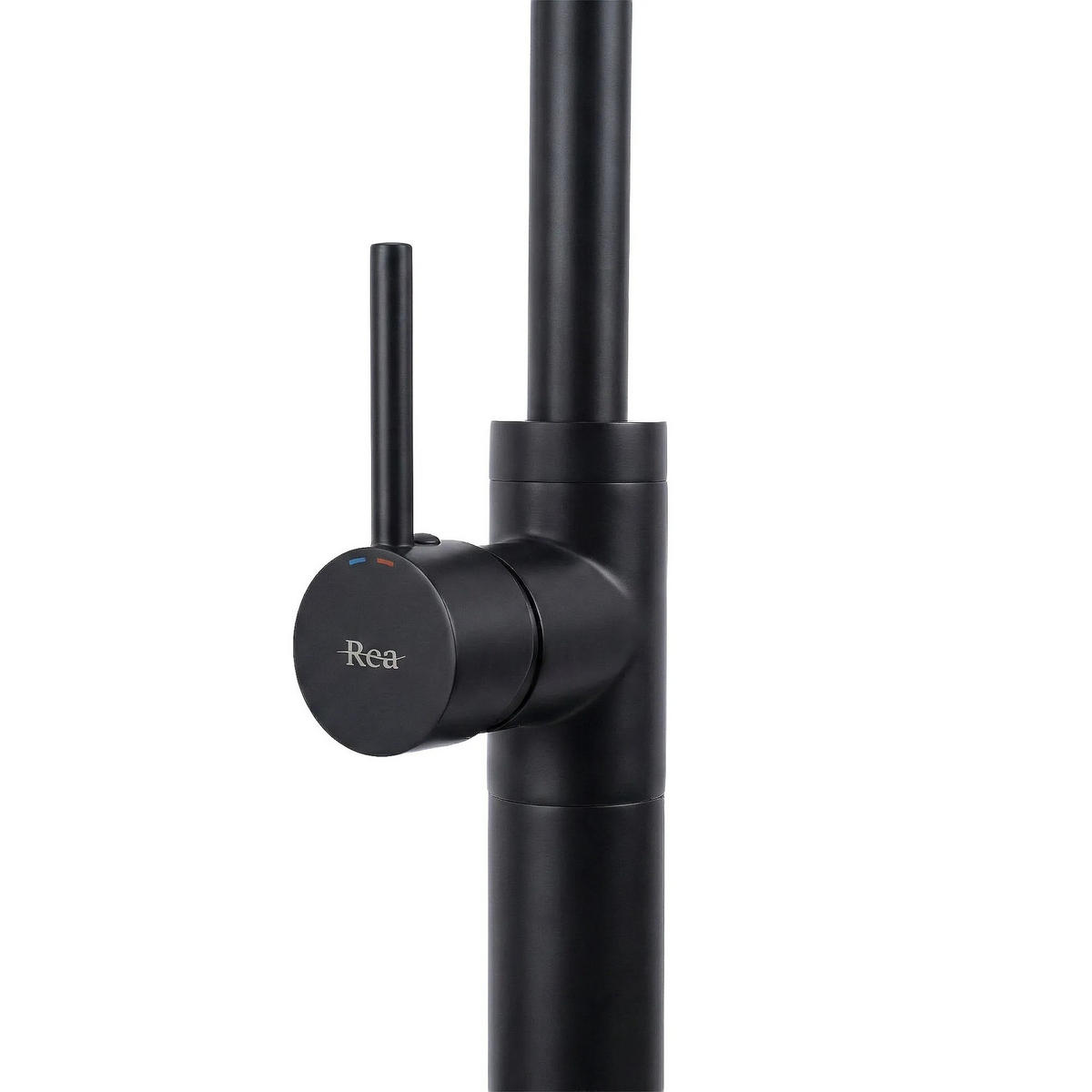 WASCHBECKENARMATUR Freistehend Rea Lungo Black - Schwarz, Metall (20/107.5/96cm) - REA