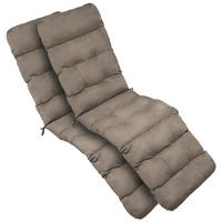 DECKCHAIRAUFLAGE Flair DC 200x50x8cm Taupe (2tlg) - Taupe, Textil (50/200cm) - Beautissu 