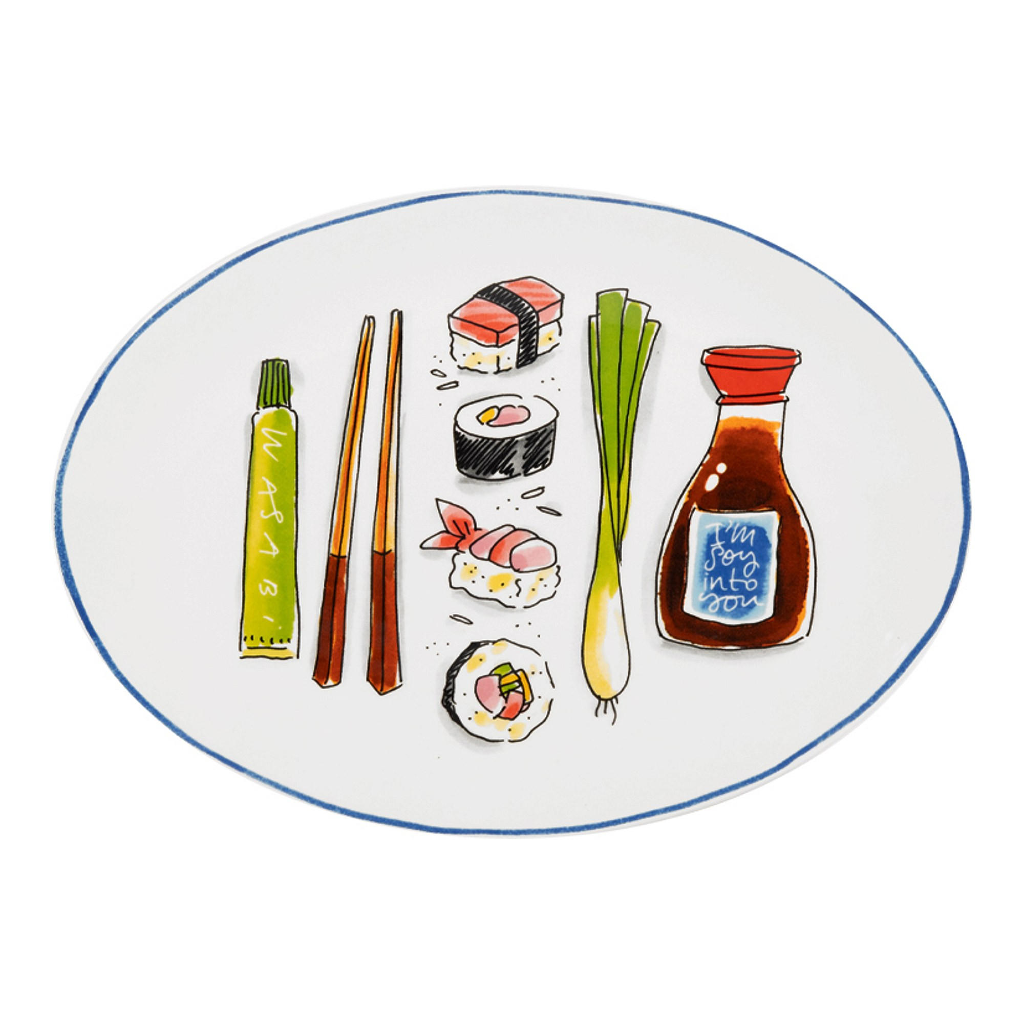 TELLER Sushi Chopsticks in Bunt - 27cm - Multicolor, Keramik (27/19.4/2.1cm) - Blond Amsterdam
