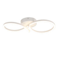 LED-DECKENLEUCHTE Malling 45/19/8 cm - Weiß, Metall (19/45/8cm) - Nettlife