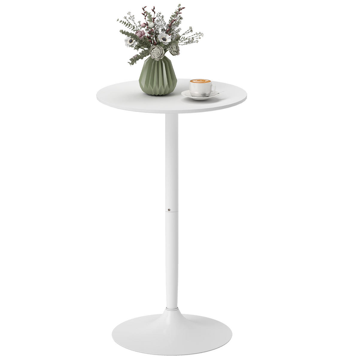 BARTISCH Weiß 1 Stück - Weiß, Naturmaterialien (60/60/102cm) - GiPP