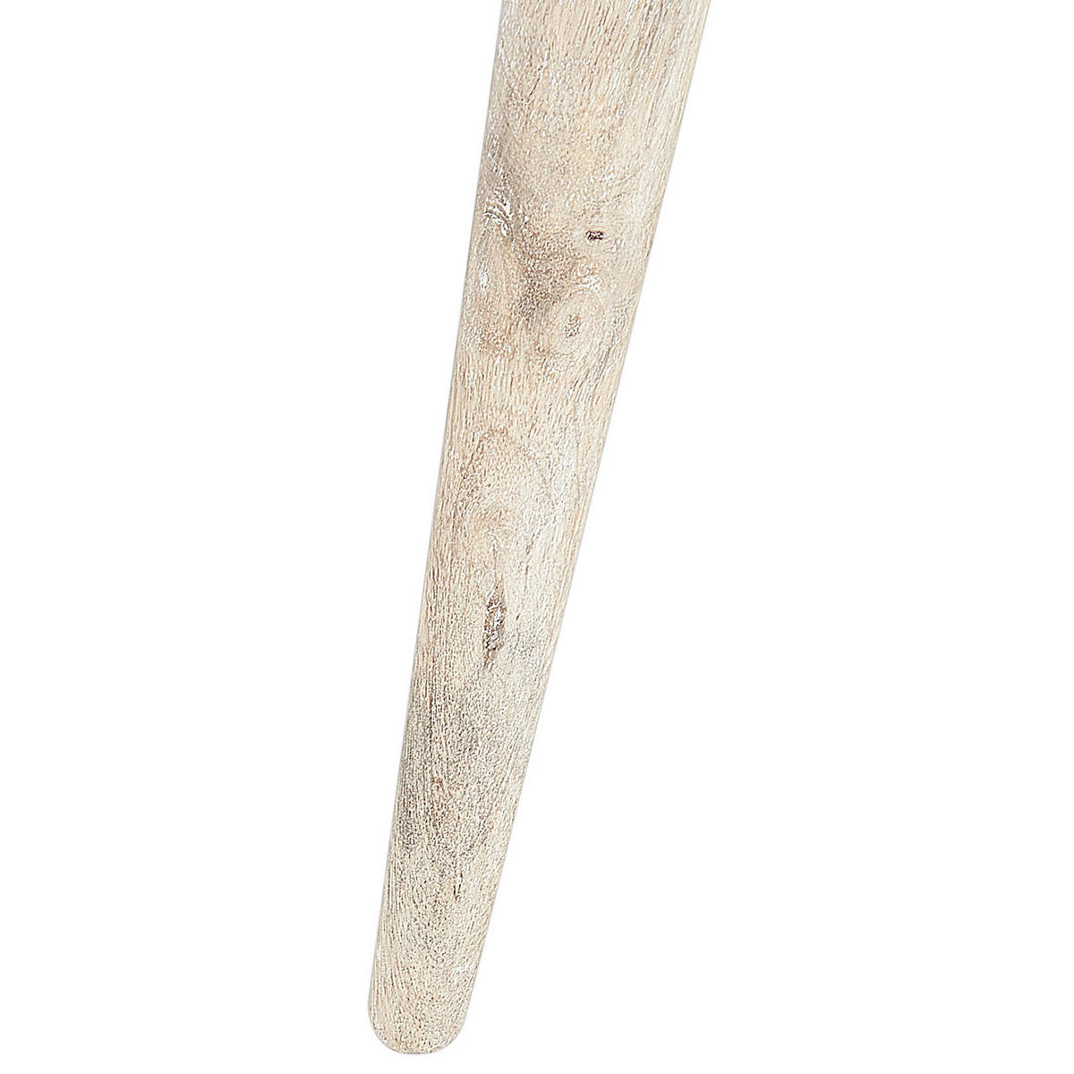 BEISTELLTISCH 2er-Set Rund Holz, Weiß Uday - Hellbraun, Holz (35/35cm) - Beliani