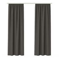 GARDINE Universalband "blickdicht" 2er Pack Anthrazit 140x145 cm - Anthrazit, Textil (140/145cm) - Bestlivings