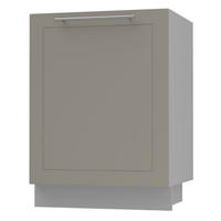 KÜCHENUNTERSCHRANK Kvantum D1D/60 Beige Matt / Grau Matt 60 / 50 / 82cm - Beige/Grau, Holz/Holzwerkstoff (60/82/50cm) - Feldmann-Wohnen