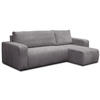 ECKSOFA LUNA mit Schlaffunktion und Bettkasten Cord-Stofff (Dunkelgrau) - Dunkelgrau, Textil (244/142cm) - VENASI MÖBEL