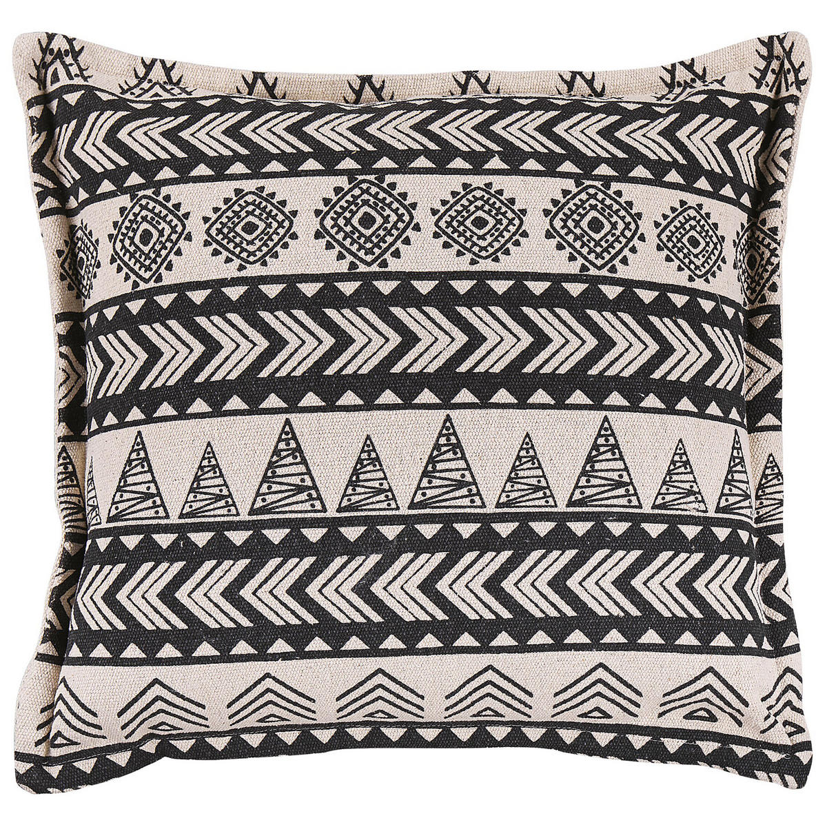OKRASNA BLAZINA komplet 2 bež 45/45 cm Hentepe - bež, tekstil/naravni materiali (45/45cm) - Beliani