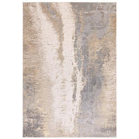 TEPPICH Velours abstrakt Marmoroptik hochglänzend pflegeleicht COMO-Colico, Silbergrau 200x290 cm - Silberfarben, Textil (200/290cm) - KADIMA DESIGN
