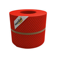 SICHTSCHUTZSTREIFEN PP Premium Gelocht 15 Prozent Streifen Rot 26m - Rot, Kunststoff (2600/19cm) - ZAUN|ZU