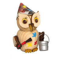 DEKOFIGUR Holzfigur Minieule Maler 7cm - Multicolor, Holz (5/7/5cm)