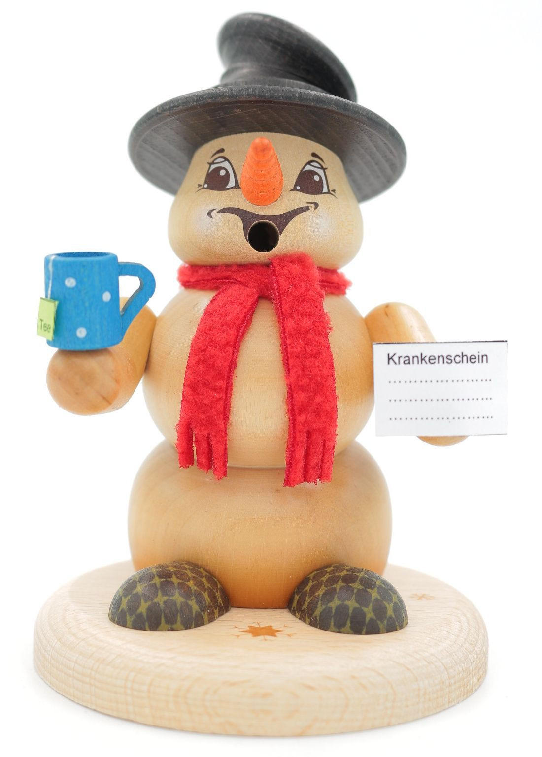 RAUCHFIGUR Scheemann Natur Kranker 13 cm - Multicolor, Holz (10/13/0.1cm)