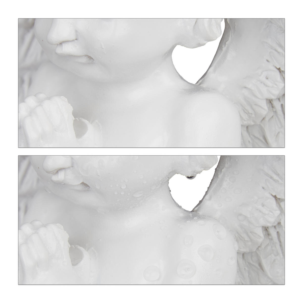 GRABENGEL - Weiß, Kunststoff (13/15.5/8.5cm) - Relaxdays