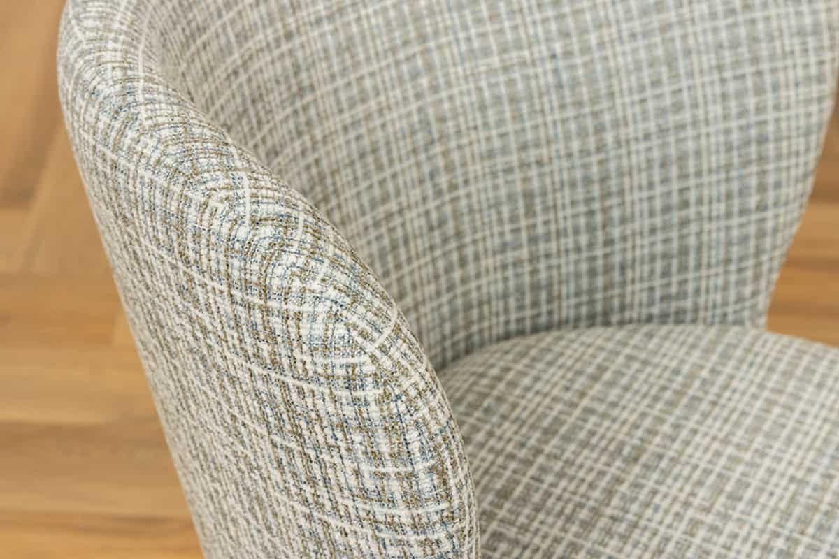 STUHL LYON Bouclé 75 cm - Blau/Schwarz, Textil/Metall (54/75/58cm) - riess-ambiente