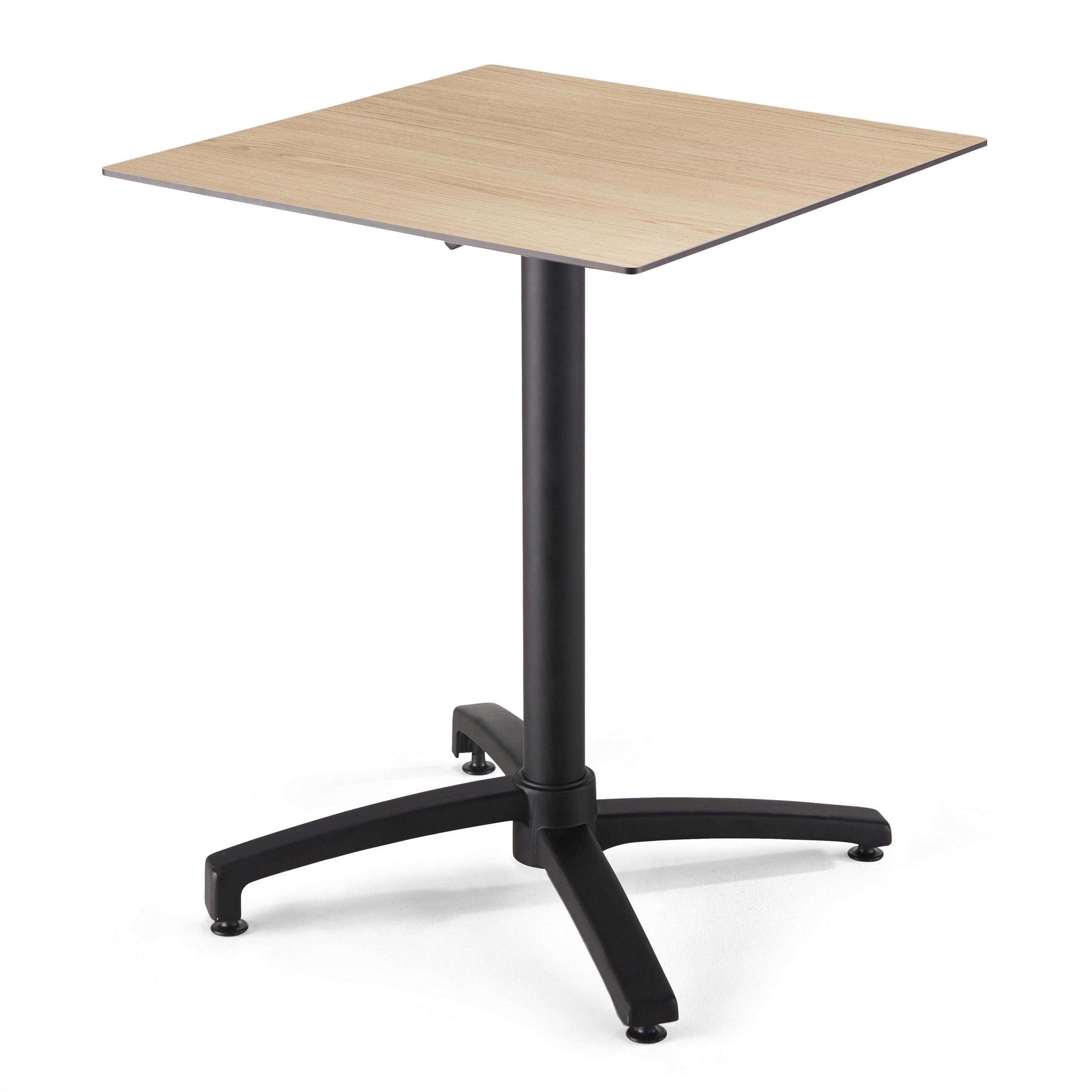 TERRASSENTISCH, Eichefarbe - Eichefarben, Holzwerkstoff (60/60/72cm) - Oviala