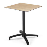 TERRASSENTISCH, Eichefarbe - Eichefarben, Holzwerkstoff (60/60/72cm) - Oviala