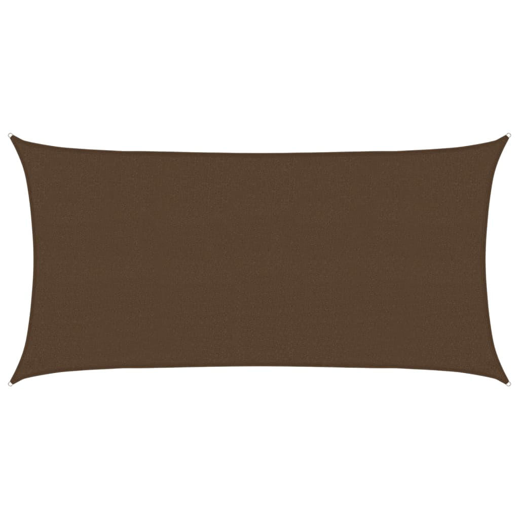SONNENSEGEL 160 g/m² Braun 2,5x4,5 m HDPE - Braun, Textil (450/250cm) - furnicato