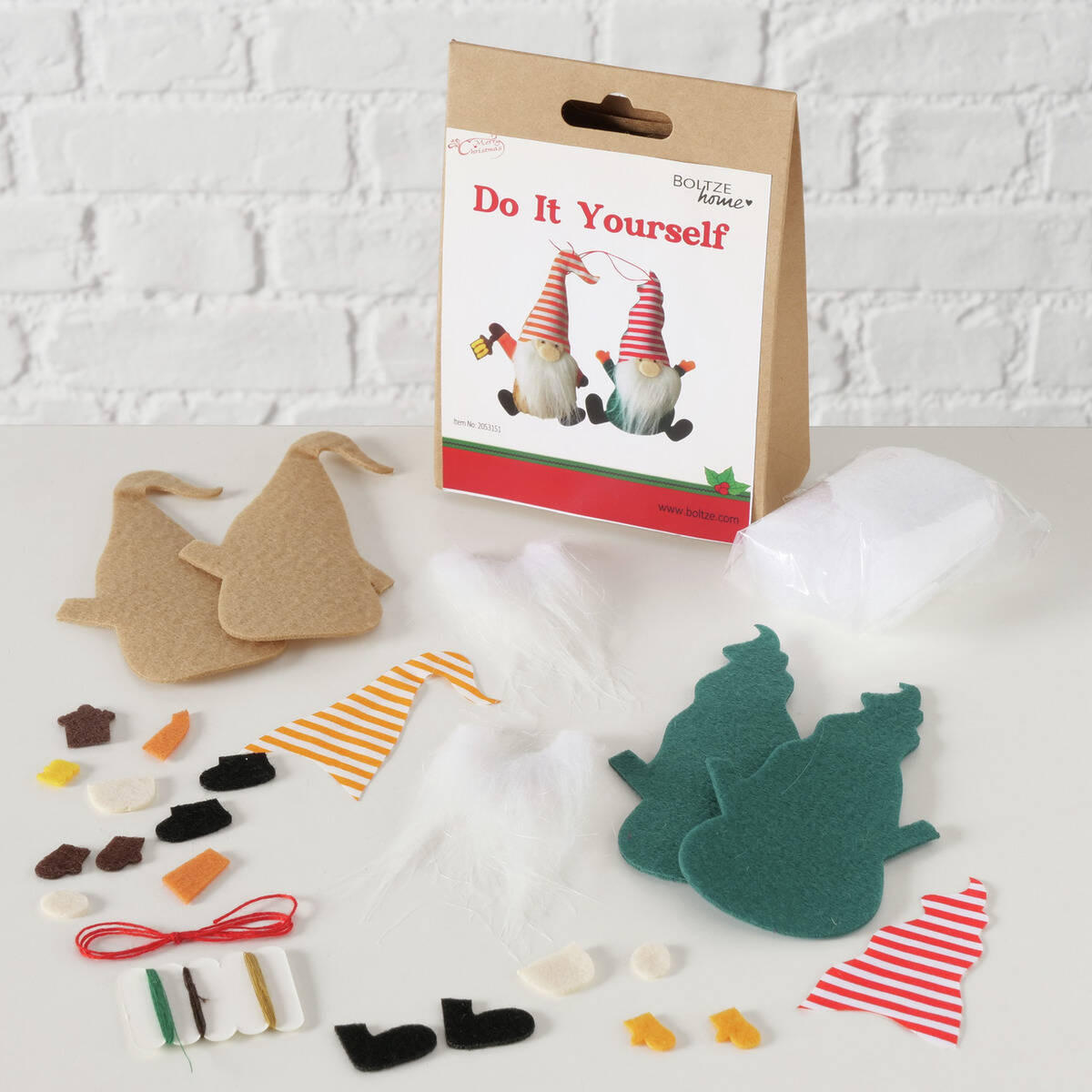 DEKORATIONSSET DYI Zwerge 15 cm - Multicolor, Textil (4.9/14.9/11cm) - Boltze Home