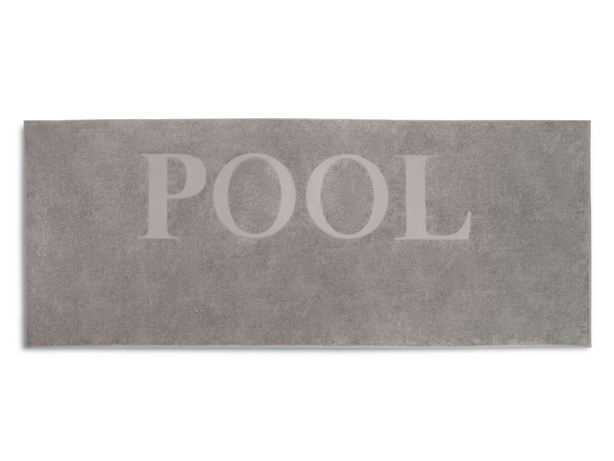 BADETUCH, 80x200 cm, 100% Baumwolle - Grau, Textil (80/200cm) - Zollner