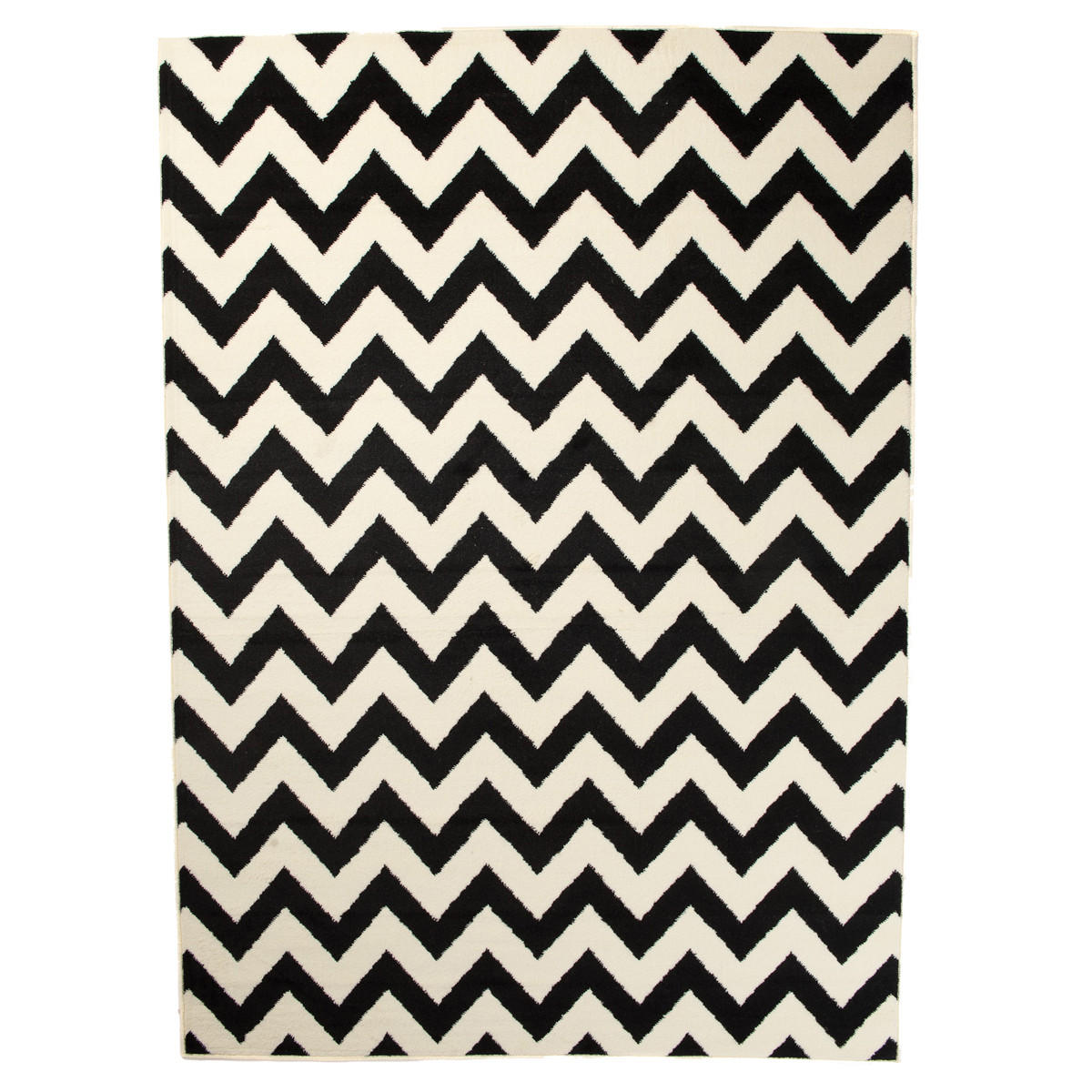 TEPPICH DREAM Schwarz Weiß 120/170 cm - Schwarz/Weiß, Textil (120/170cm) - Tapiso