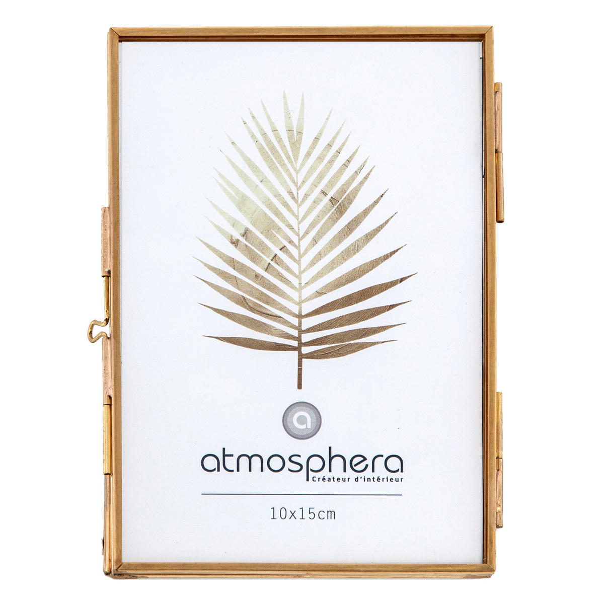 BILDERRAHMEN minimalistisch 11,4/5,5/14,6 cm - Goldfarben, Glas (5.5/14.6/11.4cm) - Atmosphera Createur d´interieur