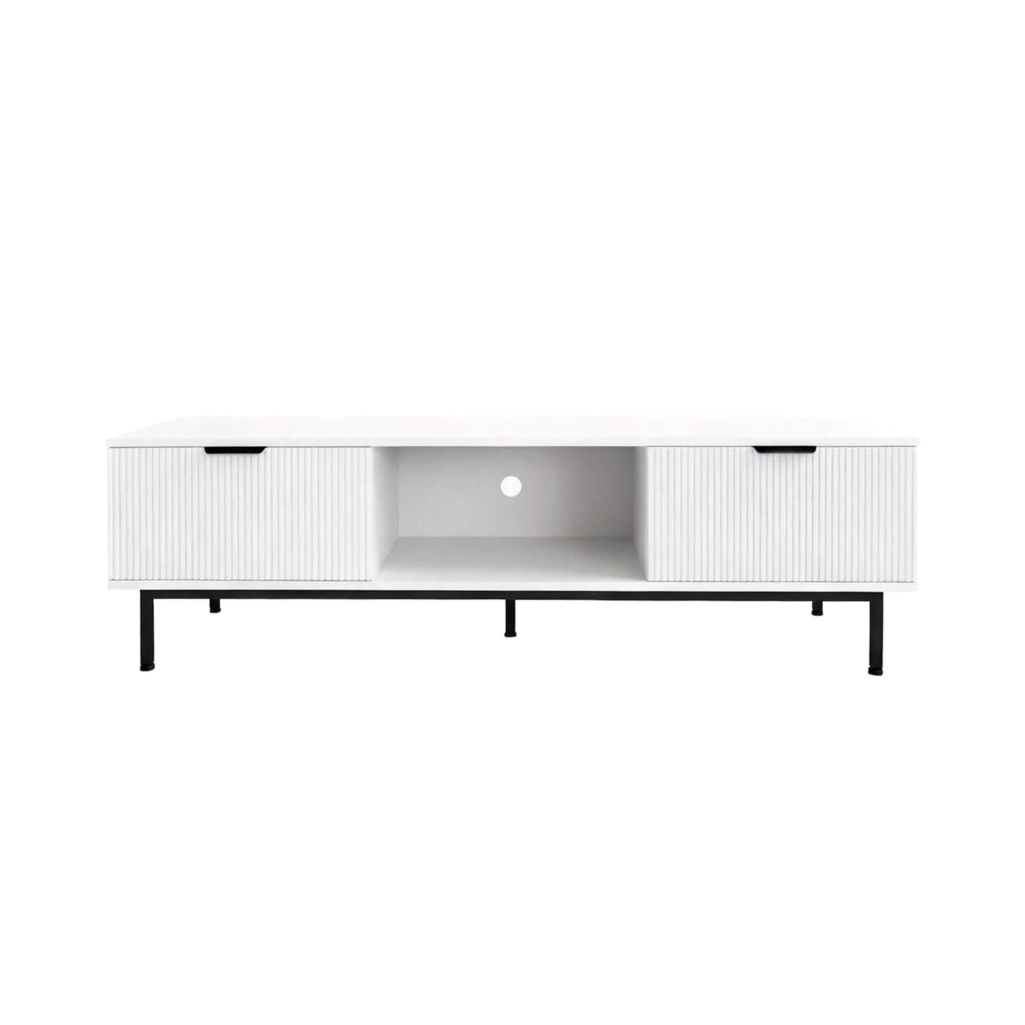 TV-SCHRANK NYLA Weiß - 160 x 43 cm - Weiß, Holzwerkstoff (160/43/42cm) - Home Deluxe