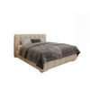 POLSTERBETT Zaira 160x200cm – Elegantes Polsterbett für modernen Wohnstil , ZONIERTE TASCHENFEDERN KOKOS (21cm), beige - Beige, Holz - Panda Möbel