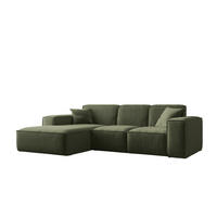 ECKSOFA L-Form Siena Stoff Maloy Grün Links - Grün, Holz (165/266cm) - Kaiser Möbel