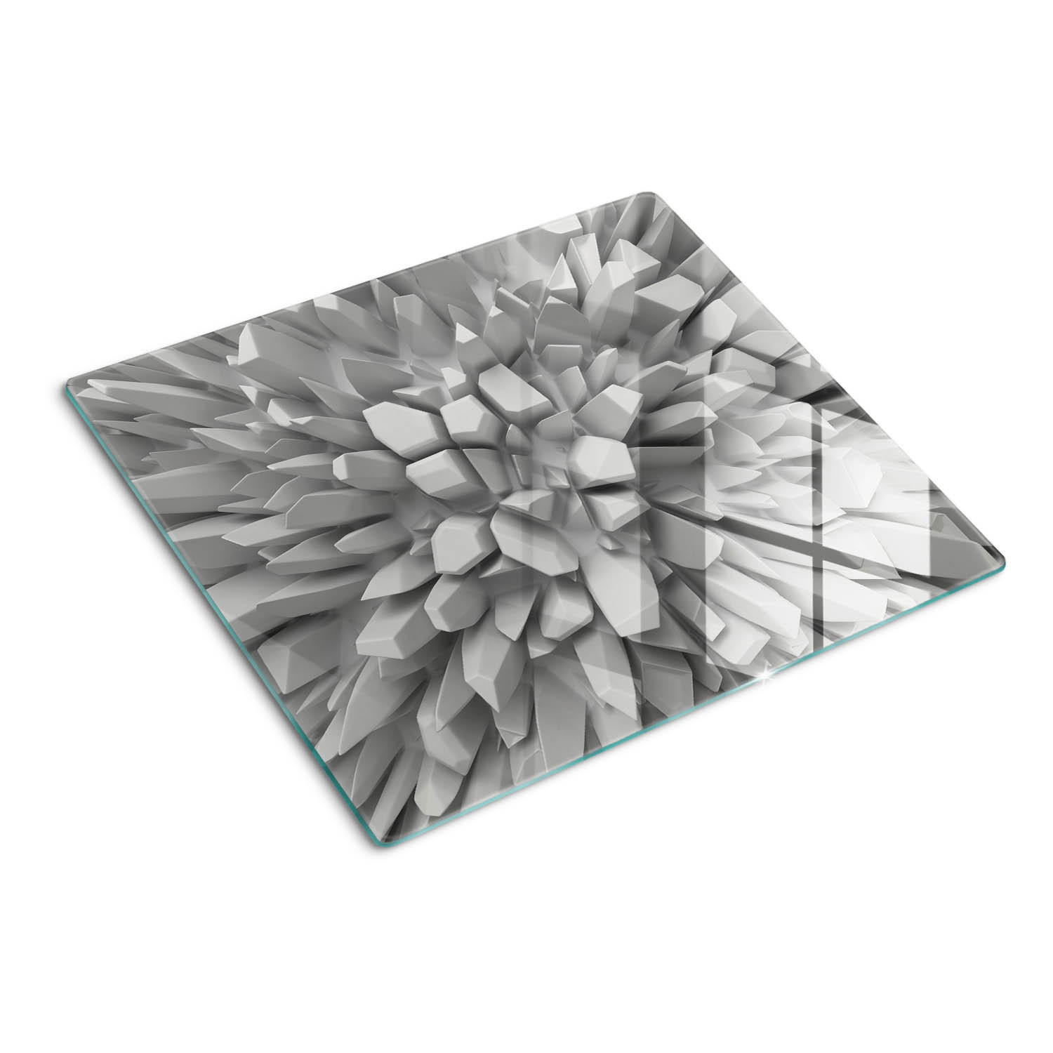 Tulup Glasplatte Mehrfarbig, Blau 60x0.4x52 cm