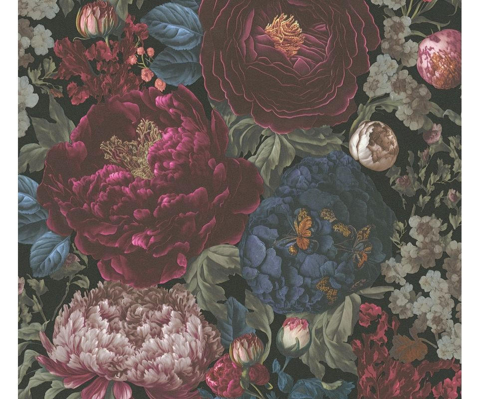 VLIESTAPETE Rot 53/1005 cm - Rot, Textil (53/1cm) - KUNSTLOFT
