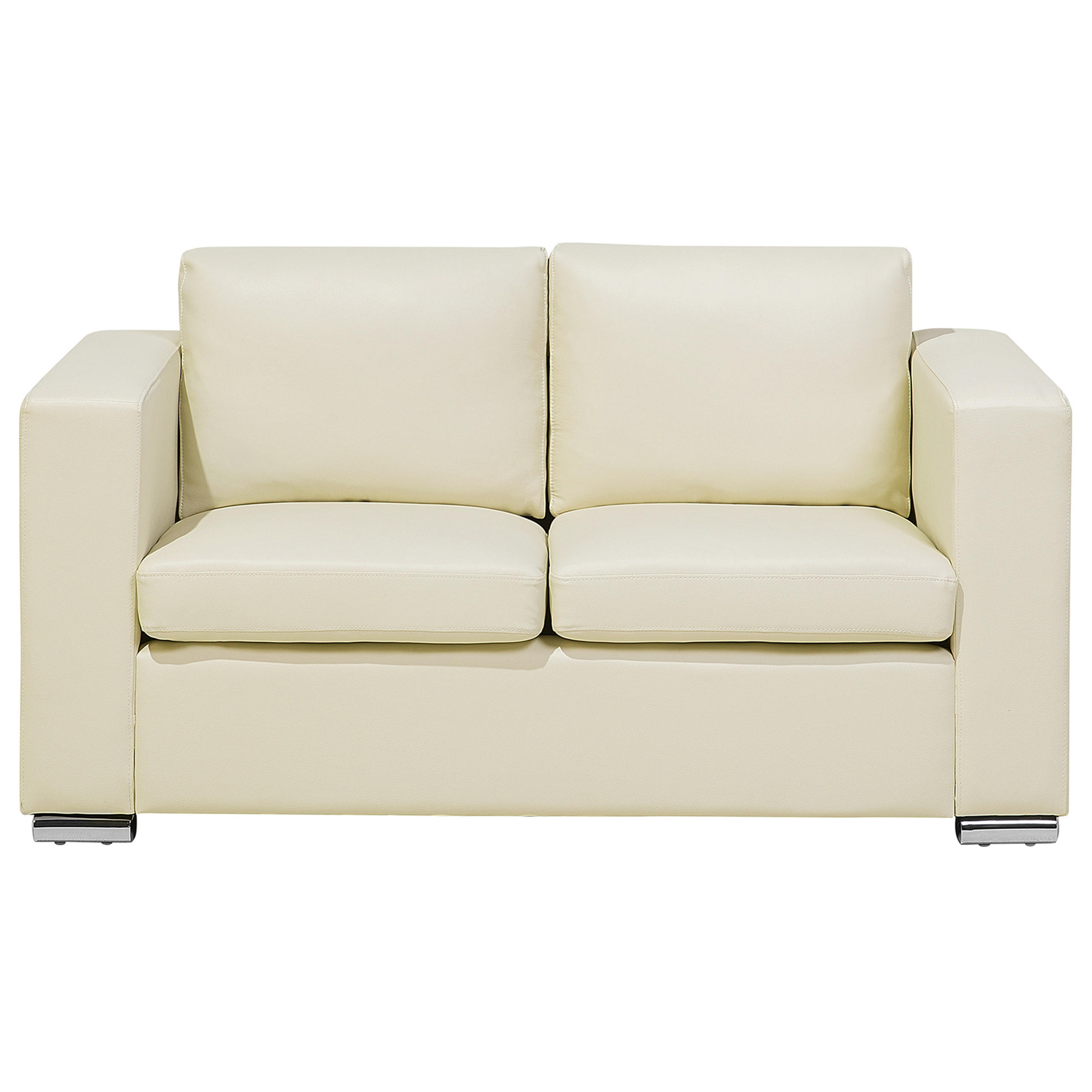2-SITZER-SOFA Echtleder Beige Helsinki - Beige, Leder/Fell (152/72/76cm) - Beliani