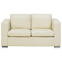 2-SITZER-SOFA Echtleder Beige Helsinki - Beige, Leder/Fell (152/72/76cm) - Beliani