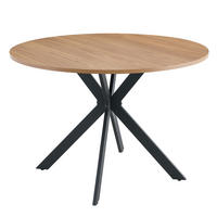 ESSTISCH Nussbaumoptik/Schwarz 110/110/76 cm - Schwarz, Holz (110/110/76cm) - PANGIVO