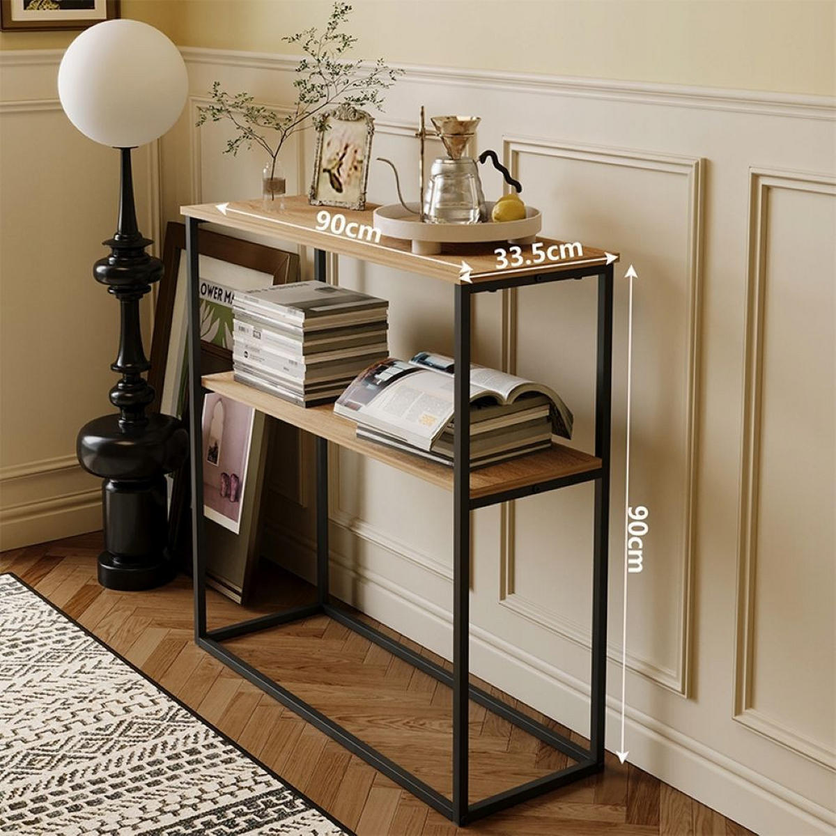 KONSOLE, braun 90/90/32,5 - Braun, Holzwerkstoff (90/90/32.5cm)