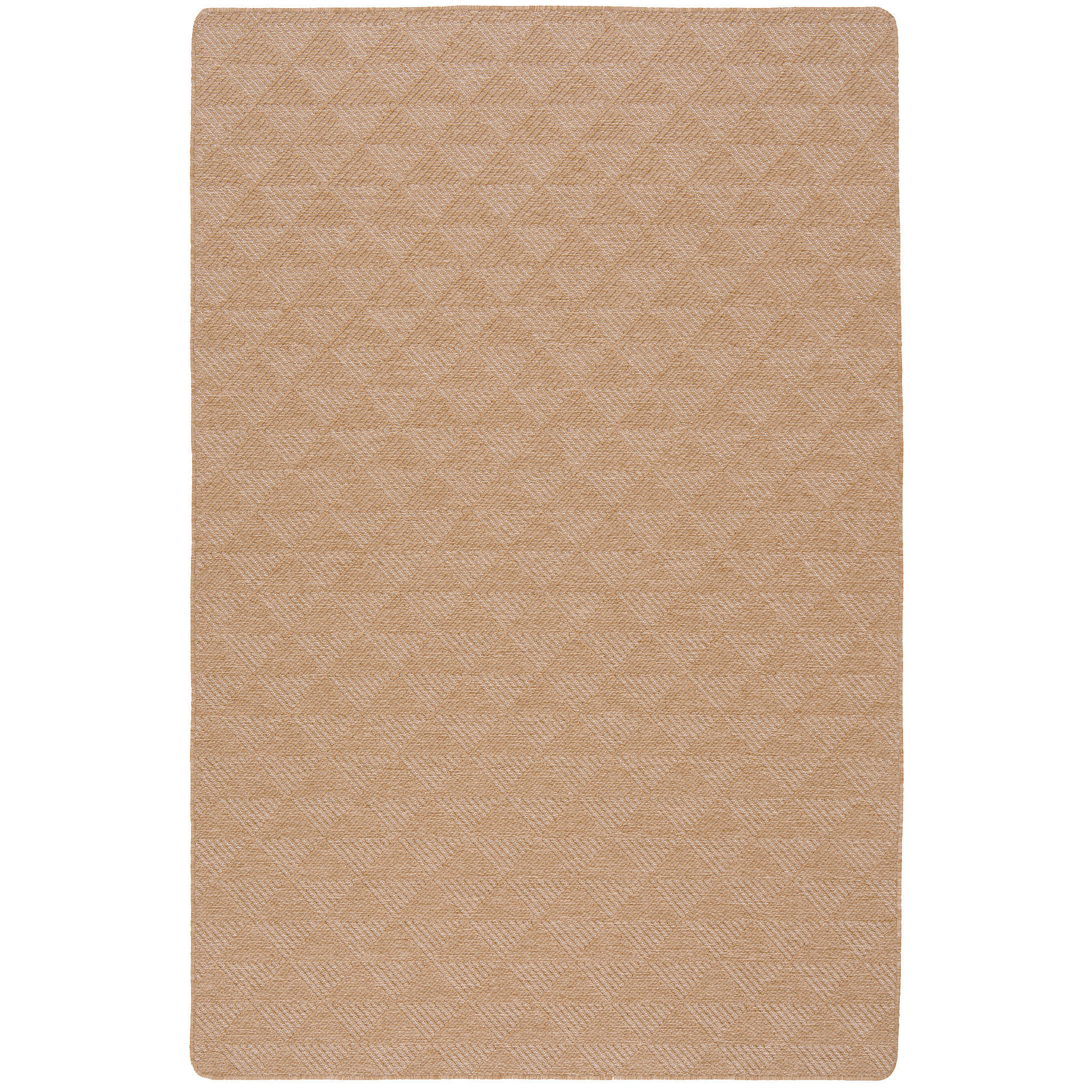 IN- UND OUTDOOR TEPPICH BEIDSEITIG NEWPORT MODERN - Nussbaumfarben, Textil (100/100cm) - Snapstyle