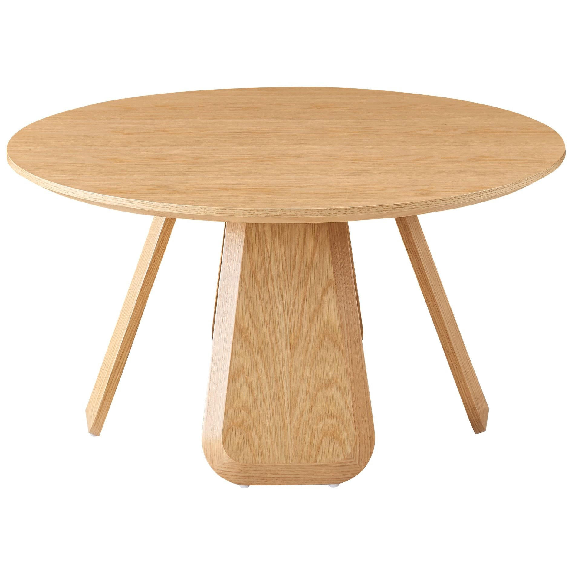 COUCHTISCH Affitly Eiche Natur Optik 80 cm - Beige, Holzwerkstoff (80/80/40cm) - Selsey
