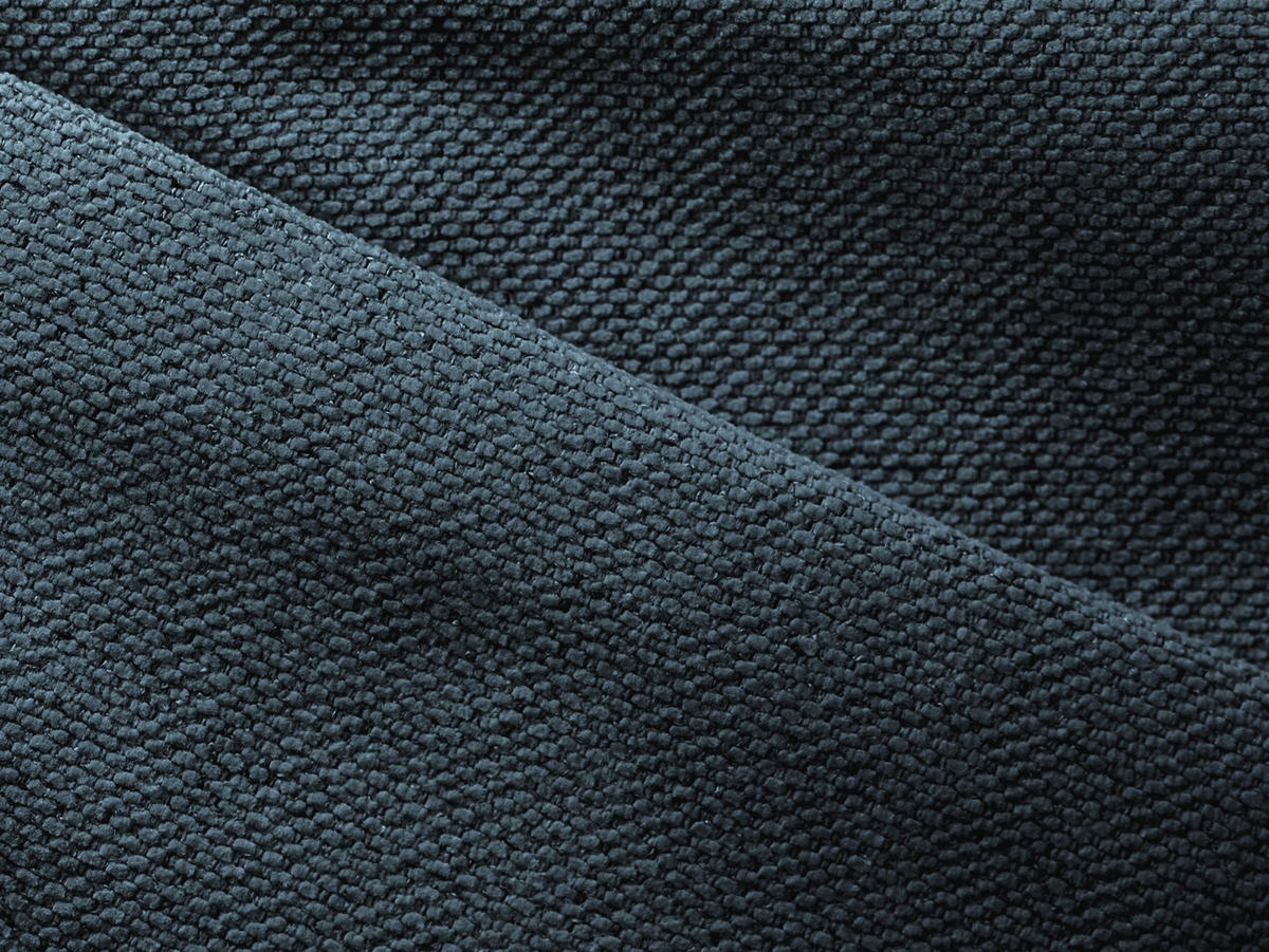 3-SITZER SOFA mit Schlaffunktion Strukturstoff Stoff Blau - Blau/Blaugrau, Kunststoff/Textil (216/86/105cm) - Makamii