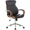 BÜROSTUHL Mellow, Kunstleder Walnuss/Braun - Braun, Textil/Metall (64/132/65cm) - TPFLiving