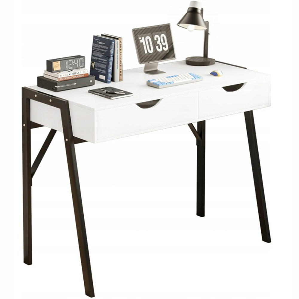 SCHREIBTISCH, weiß 80/40/90 cm - Weiß, Holzwerkstoff (40/80/90cm)