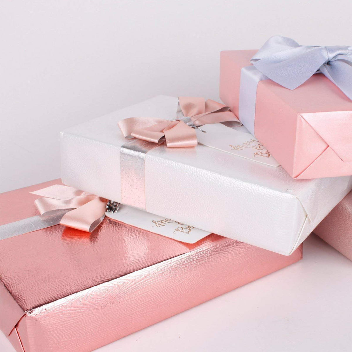 GESCHENKPAPIERROLLE Weiß 43 cm x 5 m - Weiß, Papier (4/44/4cm)