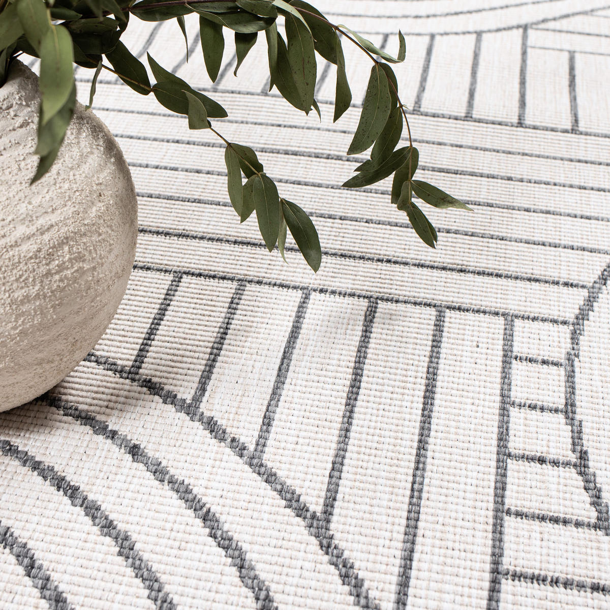 OUTDOOR-TEPPICH DuoRug 5842 Grau 160x230 cm - Grau, Textil (160/230cm) - carpet city