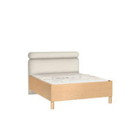 POLSTERBETT Sanden Eiche, mit Kopfteil und Bettkasten, 160x200 - Eichefarben, Holzwerkstoff - Bettso