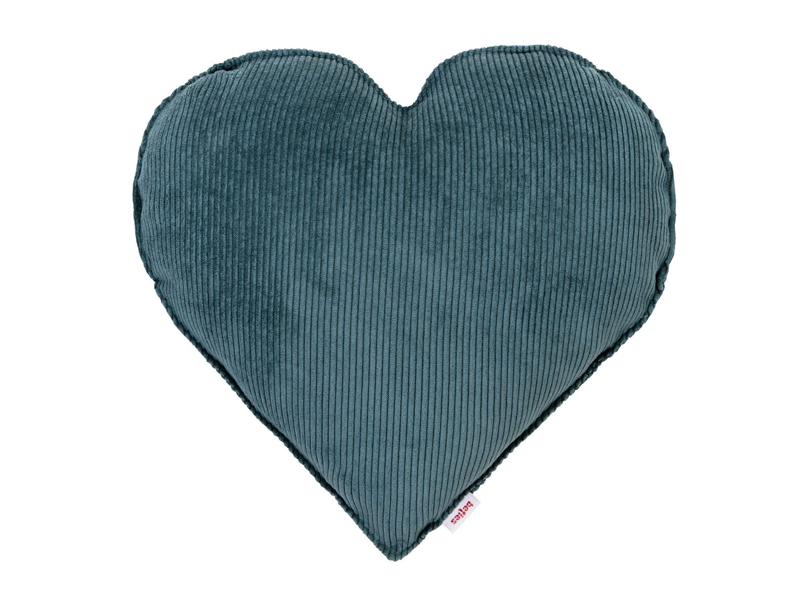 HERZKISSEN HYggelig No.1 nord-blau Cord-Samt 35/40 cm - Blau, Textil (35/40cm) - beties Heimtextil