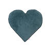 HERZKISSEN HYggelig No.1 nord-blau Cord-Samt 35/40 cm - Blau, Textil (35/40cm) - beties Heimtextil