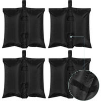 PAVILLON GEWICHTE 4er Set, Gewichtsbeutel, bis 7 kg belastbar, Schwarz - Schwarz, Kunststoff (37/1/34cm) - Woltu