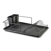 GESCHIRRABTROPFKORB Basic Schwarz 43/31/13 cm Metall - Schwarz, Metall (31/13/43cm) - Mondex